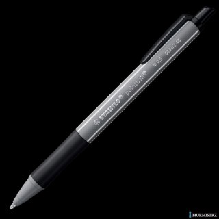 Długopis STABILO pointball ciemny szary, 6033/2-46