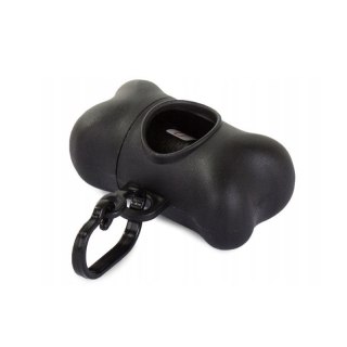 Etui na woreczki na psie odchody czarne kość