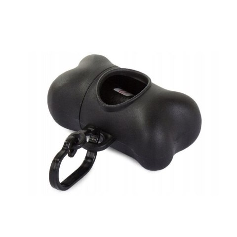 Etui na woreczki na psie odchody czarne kość