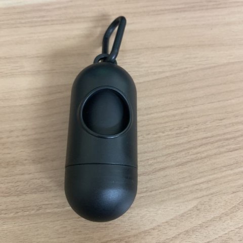 Etui na woreczki na psie odchody czarne okrągłe