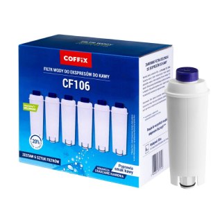 Filtr wody do ekspresu Coffix CF106 DeLonghi zamiennik Multipack 6 szt.