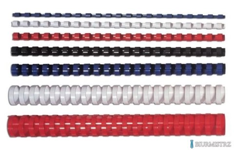 Grzbiety plastikowe 25mm czarne 53485 (50) FELLOWES