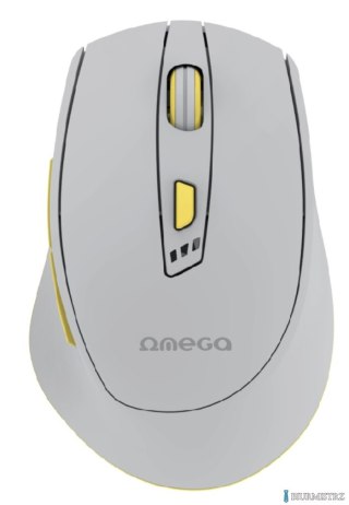 Mysz bezprzewodowa OMEGA MOUSE recharegable usb-c szara OMC529RWGL PLATINET