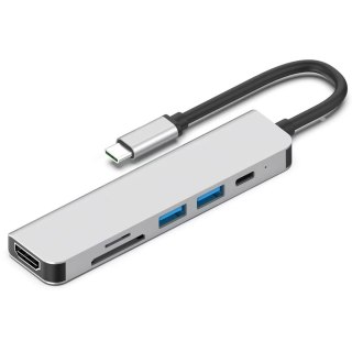 Rozdzielacz HUB USB 6 w 1