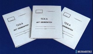 Teczka do akt osobowych A4 350g, przekładki A-E KIEL-TECH 4-00581/5