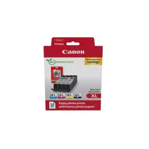 Tusz Canon CLI-581 XL do Canon Pixma TR7550/TR8550/TS6150 | 4 x 8,3 ml | CMYK