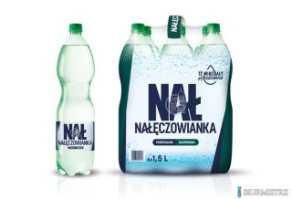 Woda NAŁĘCZOWIANKA mocniejszy gaz 1.5L butelka PET zgrzewka 6 szt. KAUCJA