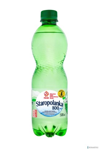 Woda STAROPOLANKA 0,5L gazowana zgrzewka 12szt. KAUCJA