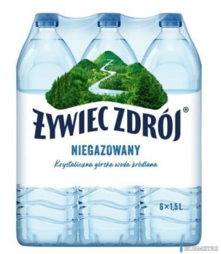 Woda ŻYWIEC ZDRÓJ 1.5l niegazowana zgrzewka 6 szt. KAUCJA