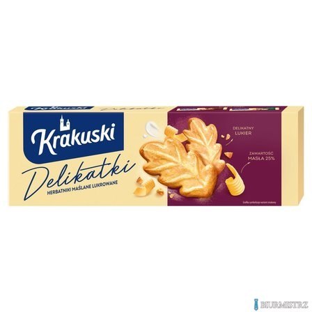 Ciastka BAHLSEN KRAKUSKI DELIKATKI herbatniki maślane lukrowane 125g