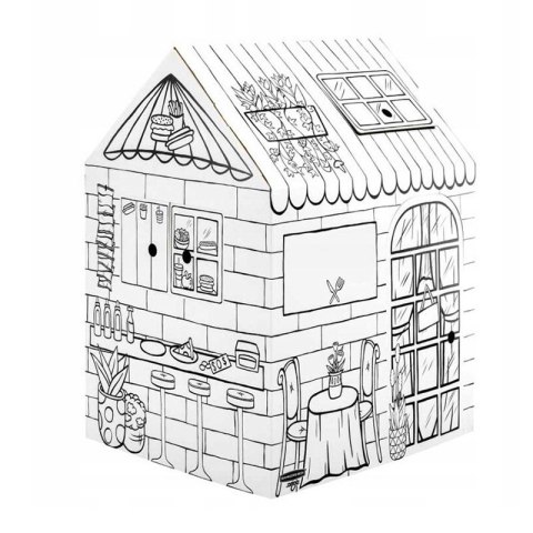 Fellowes Domek do kolorowania L | cukiernia i kawiarnia