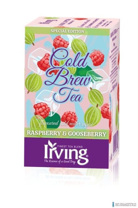 Herbata IRVING NA ZIMNO malina z agrestem 20 kopert 1,5g