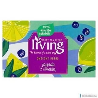 Herbata IRVING jagoda z limetką 20 kopert 2g owocowa
