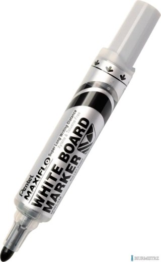 Marker do tablic suchościeralny gruby Maxiflo Pentel MWL5W czarny MWL5W-AX suchościeralny .