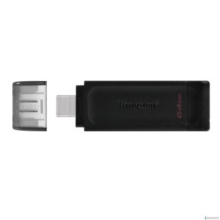 Pamięć Pendrive KINGSTON DT70 Exodia 64GB USB-C 3.0 czarny DT70/64GB