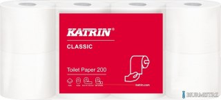 Papier toaletowy, małe rolki KATRIN PLUS 2W Toilet 200, 104749, opakowanie: 8 rolek