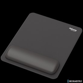 Podkładka pod mysz i nadgarstek BREYTA, czarna 24x20cm 100142555 FELLOWES