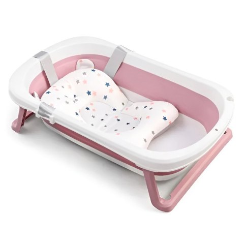 Wanienka dla niemowląt z termometrem różowa