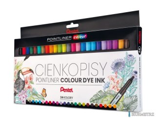 Zestawy POINTLINER colour 24 szt. S40-ST24PL Pentel