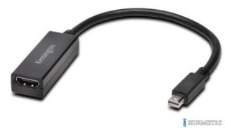 Adapter wideo Kensington VM2000, z Mini Display Port na HDMI, czarny K33986WW