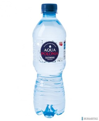 BEZ KAUCJI Woda AQUA POLONIA gazowana 0.5L zgrzewka 12 szt.