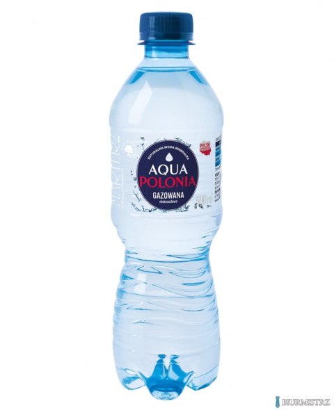 BEZ KAUCJI Woda AQUA POLONIA gazowana 0.5L zgrzewka 12 szt.