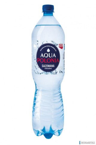 BEZ KAUCJI Woda AQUA POLONIA gazowana 1.5L zgrzewka 6 szt.