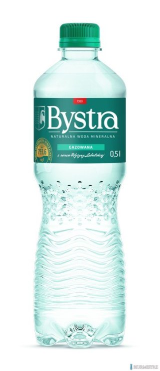 BEZ KAUCJI Woda BYSTRA 0.5l gazowana zgrzewka 12 szt.