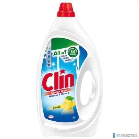 CLIN Płyn do mycia szyb 4l Windows & Mirrors Lemon