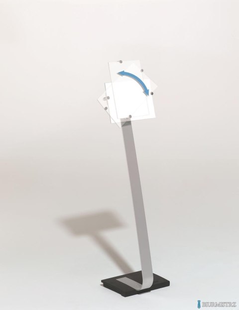 CRYSTAL SIGN stand A4 tablica informacyjna A4 Srebrny 481823 DURABLE