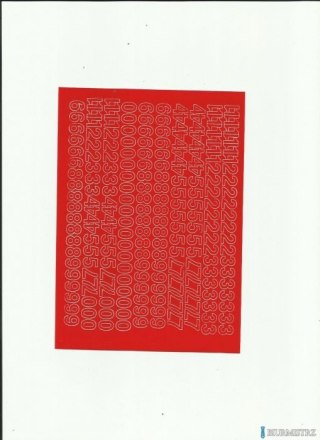 CYFRY samop. 1cm (8) niebieski ARTDRUK