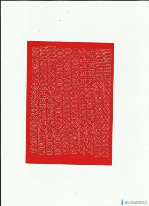 CYFRY samop. 1cm (8) niebieski ARTDRUK