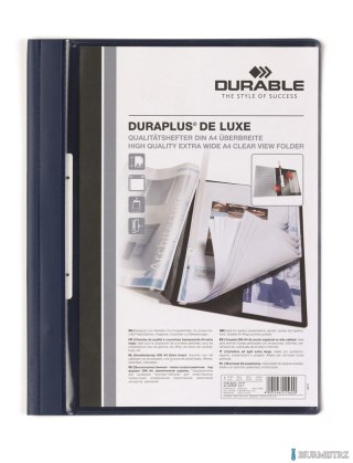 DURAPLUS de Luxe, Skoroszyt prez. A4, , do se greg.granat 258907 DURABLE