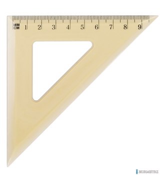 Ekierka szkolna GRAND GR854 kąt: 45o, 9,5cm dymna 130-1501