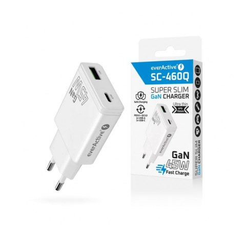 Everactive Ładowarka Sieciowa SC-460Q | Biała
