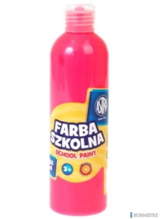 Farba szkolna Astra 250 ml - fluorescencyjna różowa, 301217032