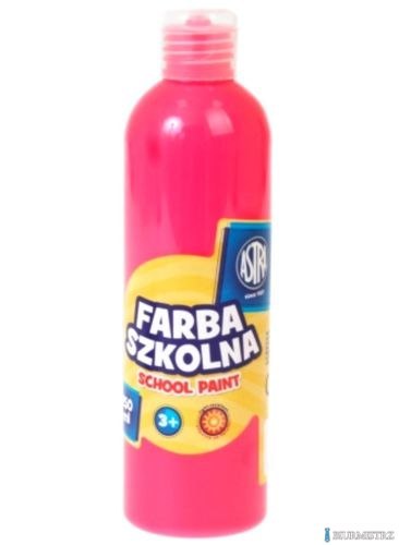 Farba szkolna Astra 250 ml - fluorescencyjna różowa, 301217032