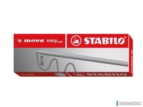 Grafity MOVE EASY E7890/6-HB 3,15 STABILO 6szt w pud.