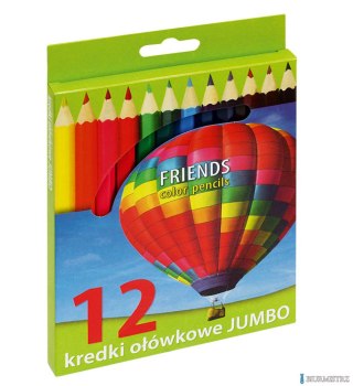 Kredki ołówkowe JUMBO, sześciokątne, 12 kolorów 170-1370