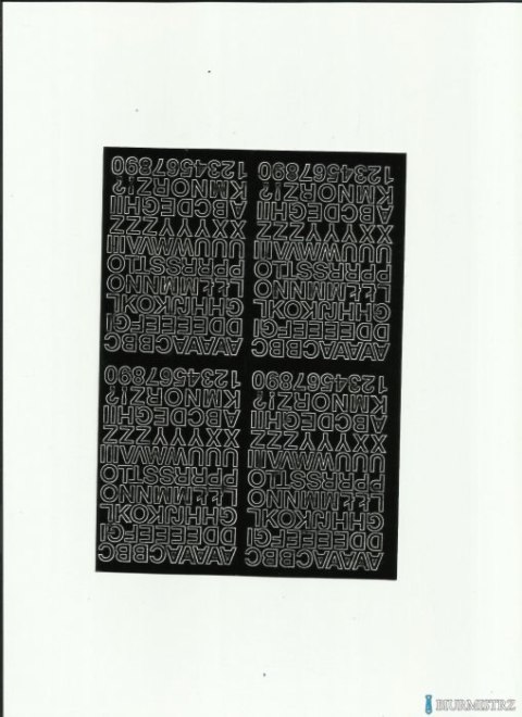 LITERY_ samop.0.7cm(8) czarne ARTDRUK