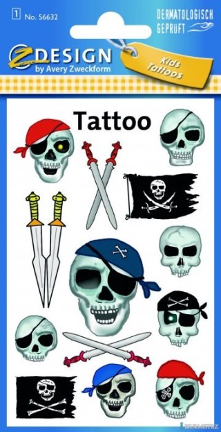 Naklejki ZF TATTO Piraci 56632 Z-DESIGN KIDS