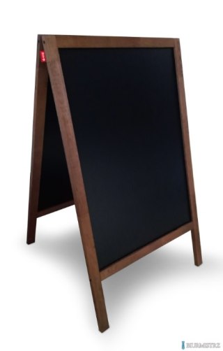 Potykacz kredowy MEMOBE czarny, rama drewniana lakierowana brązowa, 50x70 cm MTX050070.19.46.51 SALE