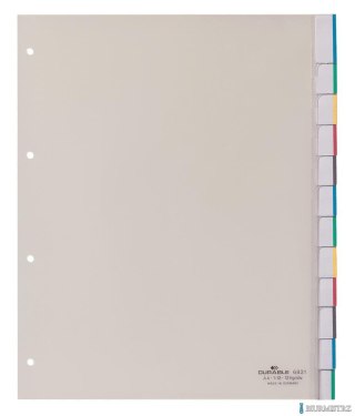 Przekładki PP A4, zgrzane wymienne indeksy, 0 -10 przezr. 683119 DURABLE
