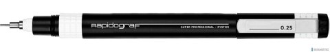 Rapitograf, Pisak Kreślarski Super Professional grubość 0.25mm (biały) RYSTOR