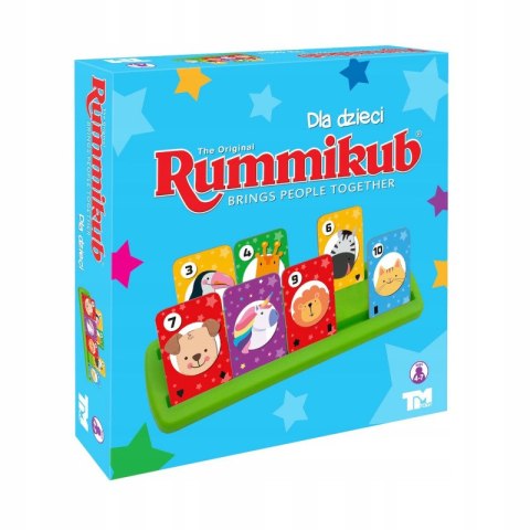 Rummikub gra wersja dla dzieci niebieska