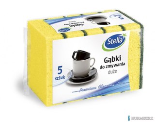 STELLA Gąbka do zmywania duża (5szt.) MAXI PG2559