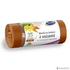 STELLA Worki 35l do segregacji BIO brązowe z uszami LDPE (20 szt.) 032181