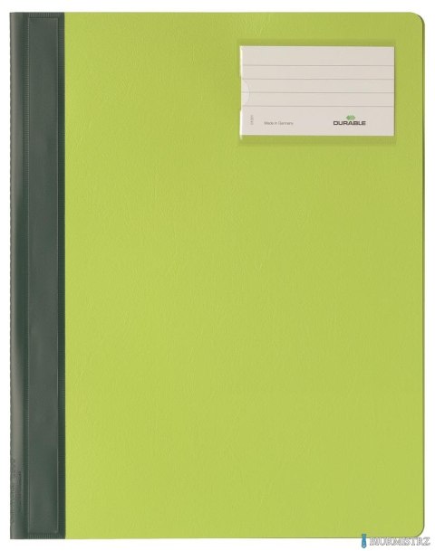 Skoroszyt_A4 kolorową okładką,rozszerz. PCW Zielony 250005 DURABLE
