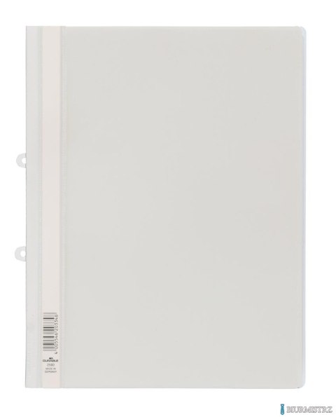 Skoroszyt A4 z PVC, z możliwością wpięcia do segregatora Biały 258002 DURABLE