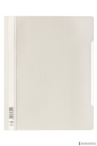 Skoroszyt twardy A4 z przezroczystą okładką, standardowy z PVC, biały, 257002 DURABLE